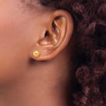 24K Classic Ball Stud Earrings