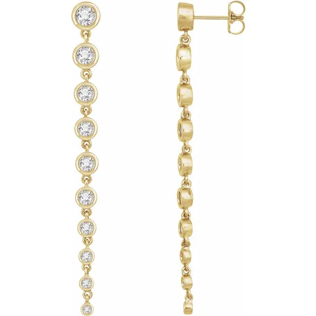 Drip Graduated Lab-Grown Diamond Earrings
