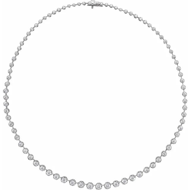 Graduated Lab-Grown Diamond Necklace