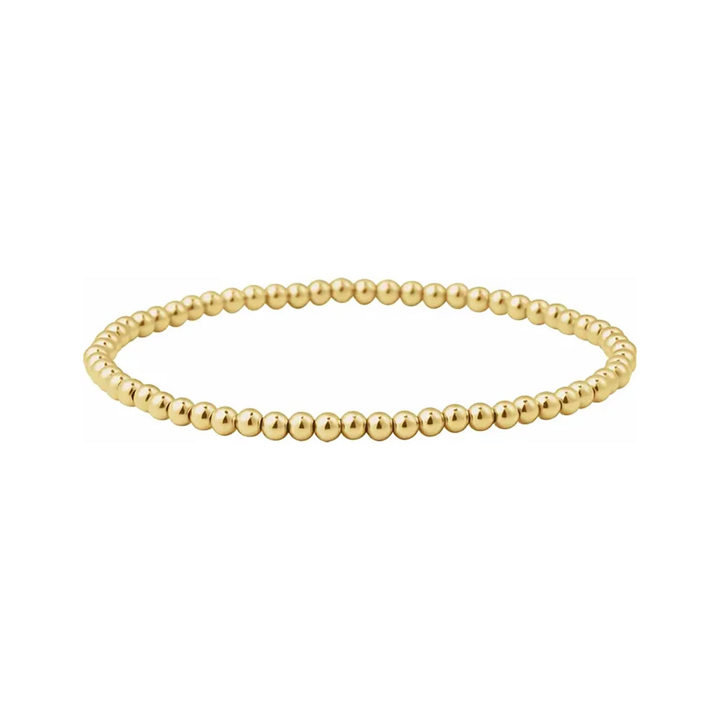 3mm Caviar Bead Stretch Bracelet