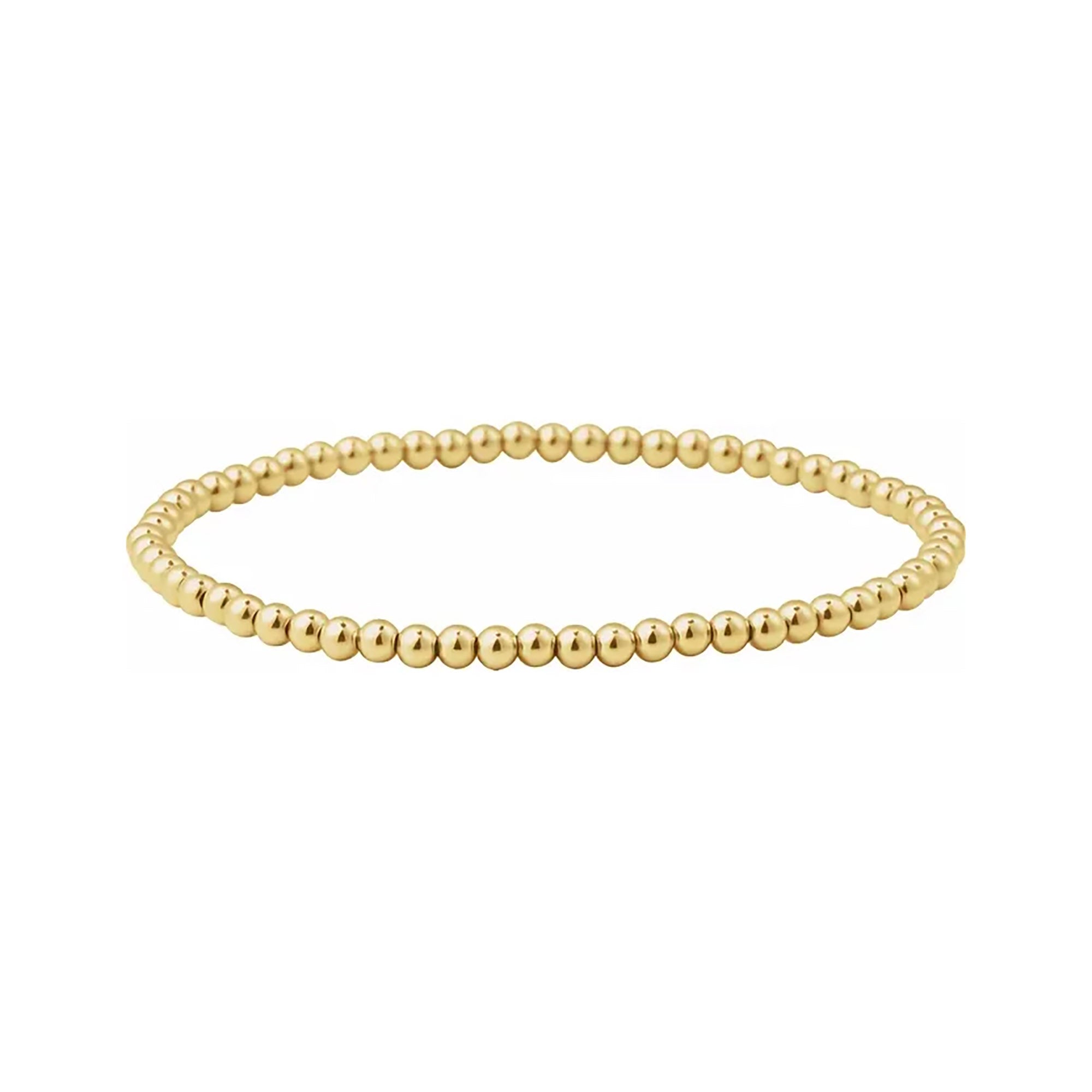 3mm Caviar Bead Stretch Bracelet