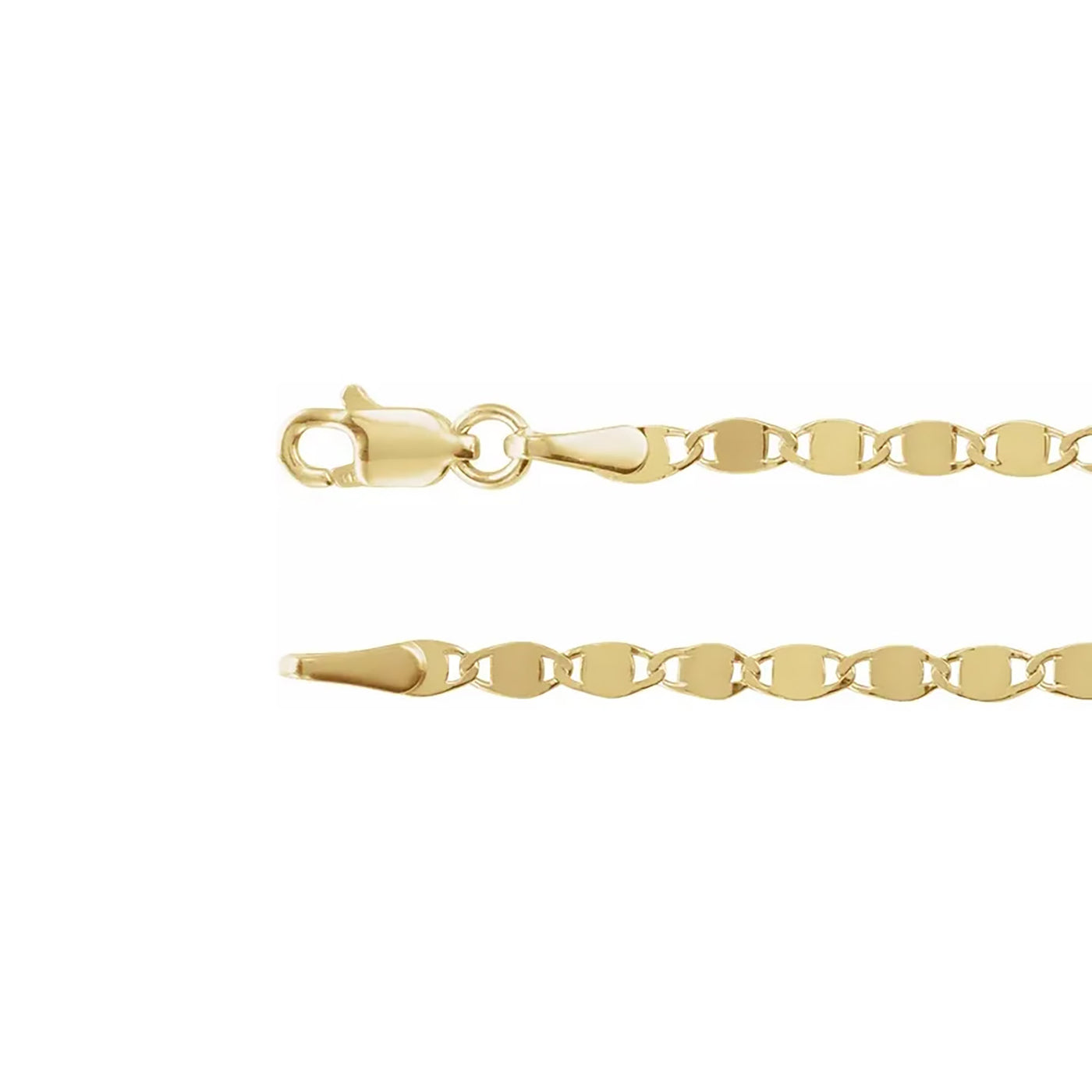 Mirror Chain Bracelet with Round Diamond