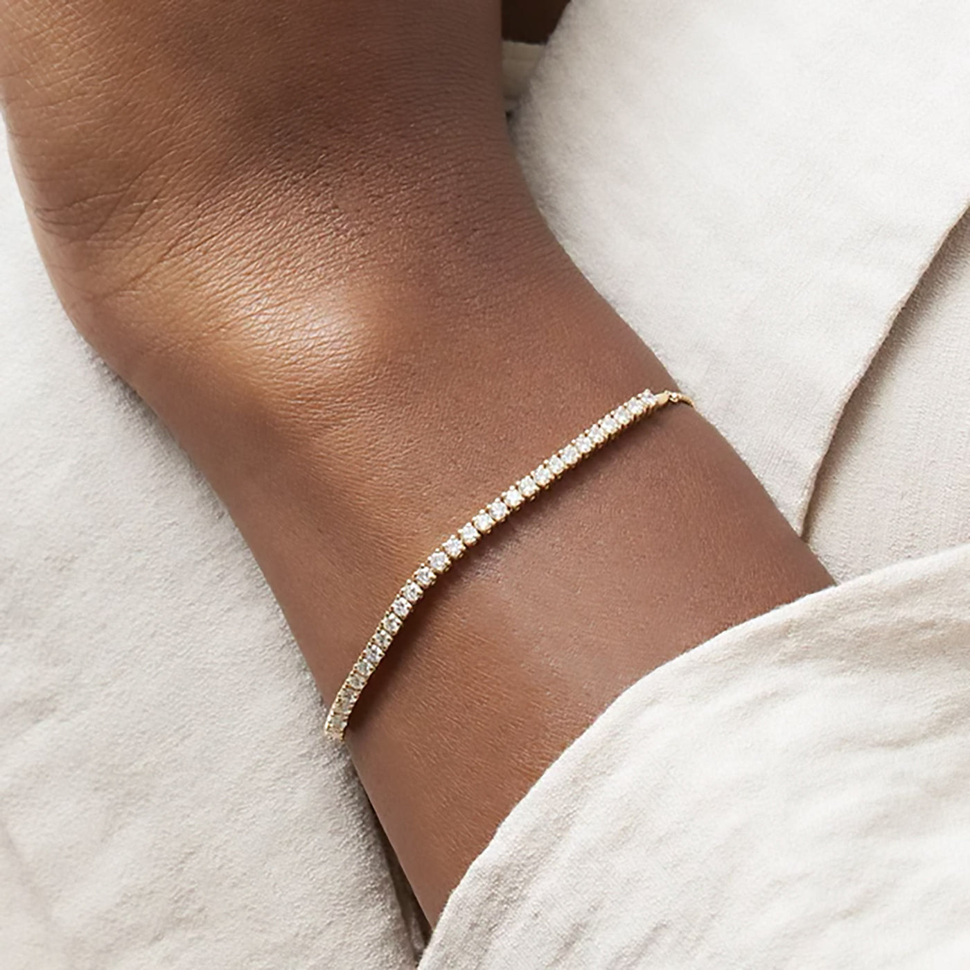 Lab-Grown Diamond Bolo Bracelet