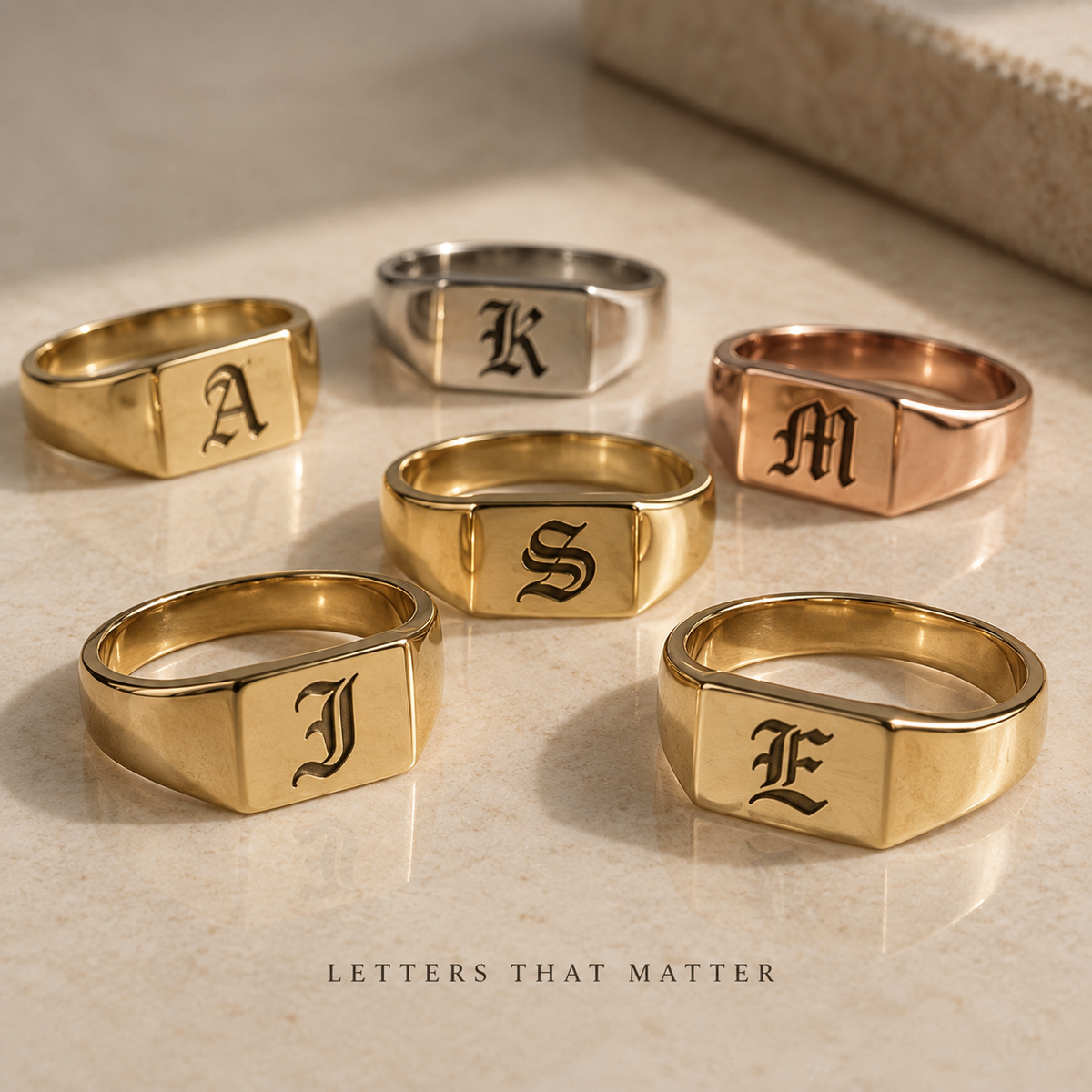 Rectangle Initial Signet ⬩ Old English