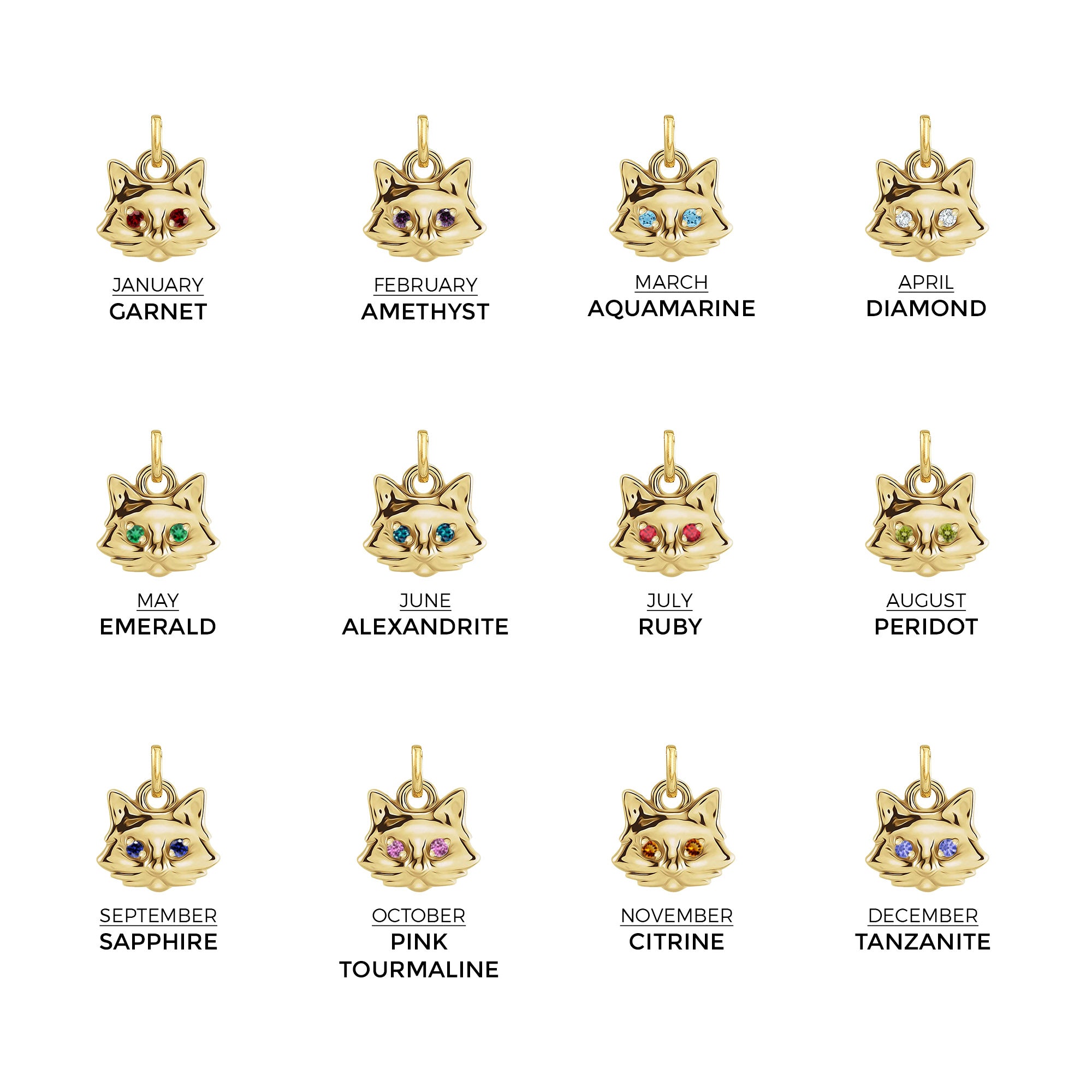 Mini Starry-Eyed Kitty Charm