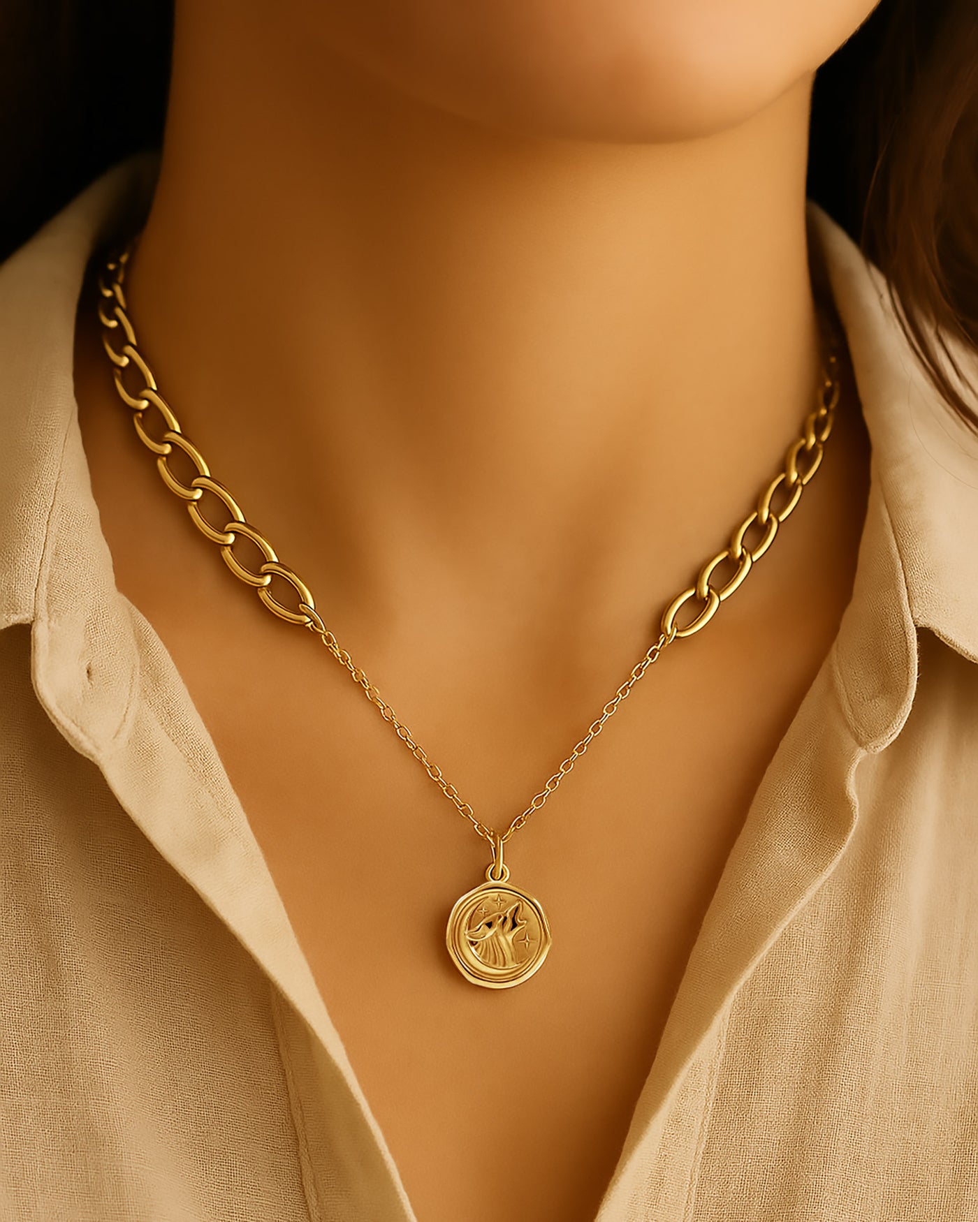 Wolf Spirit Animal Amulet