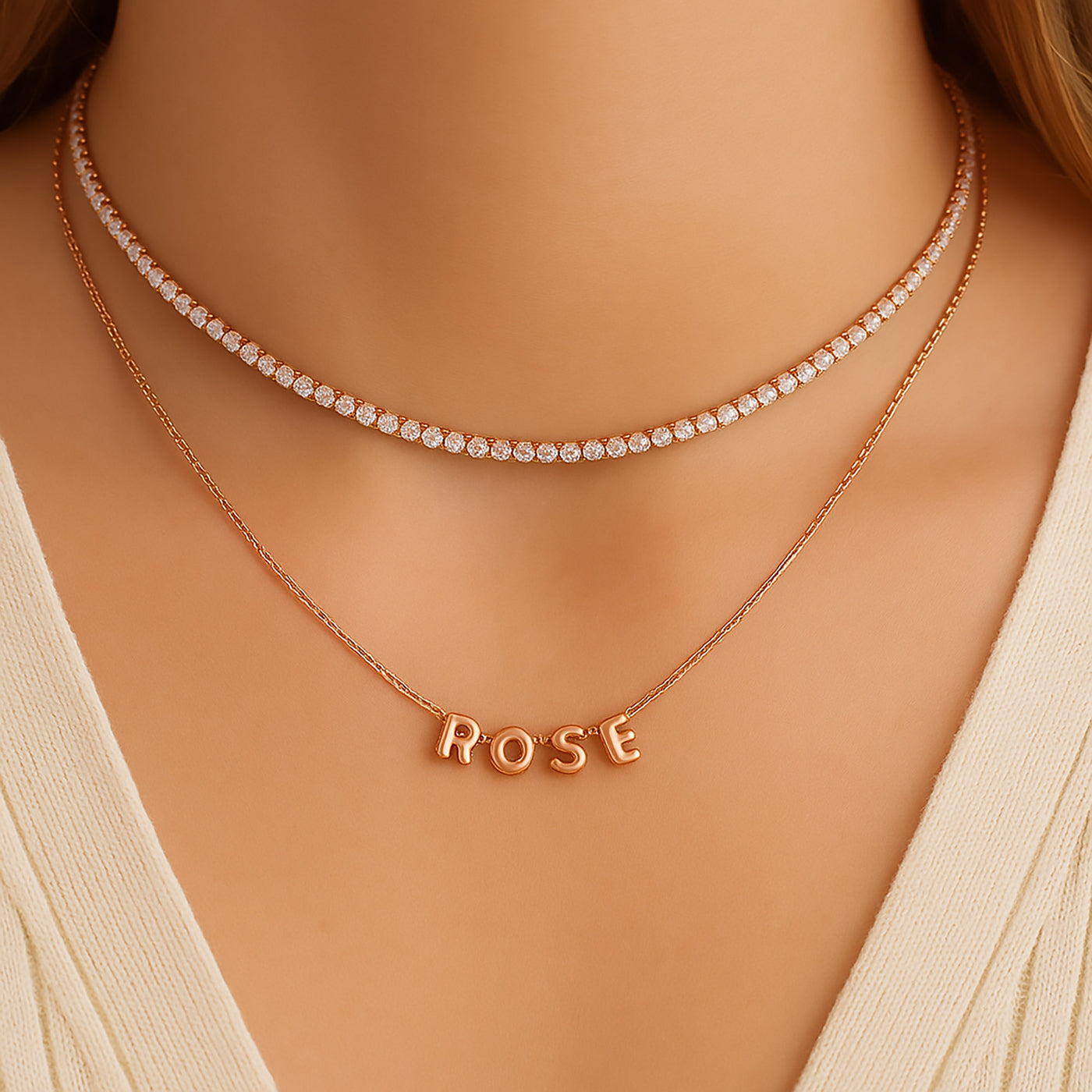 Mini Bubble Initial Charm