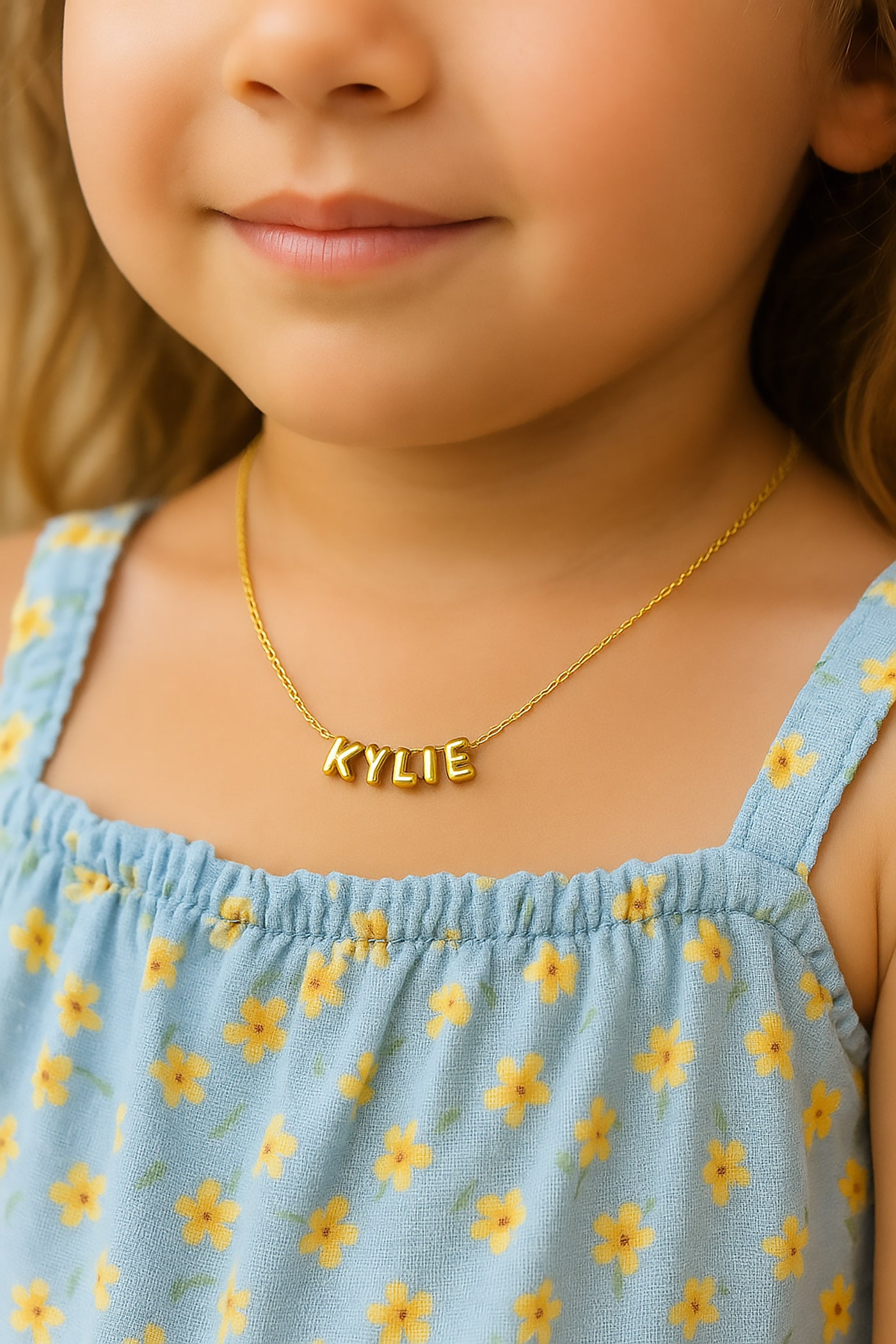 Mini Bubble Initial Charm