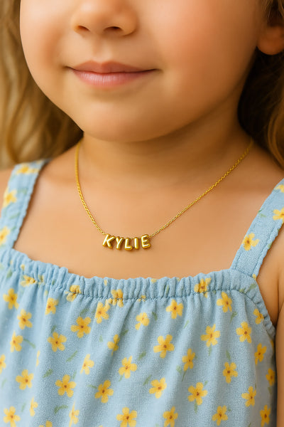 Mini Bubble Initial Charm