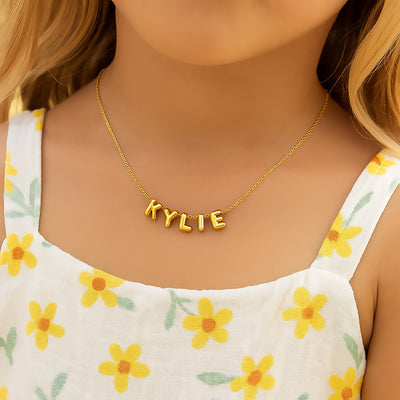 Mini Bubble Initial Charm