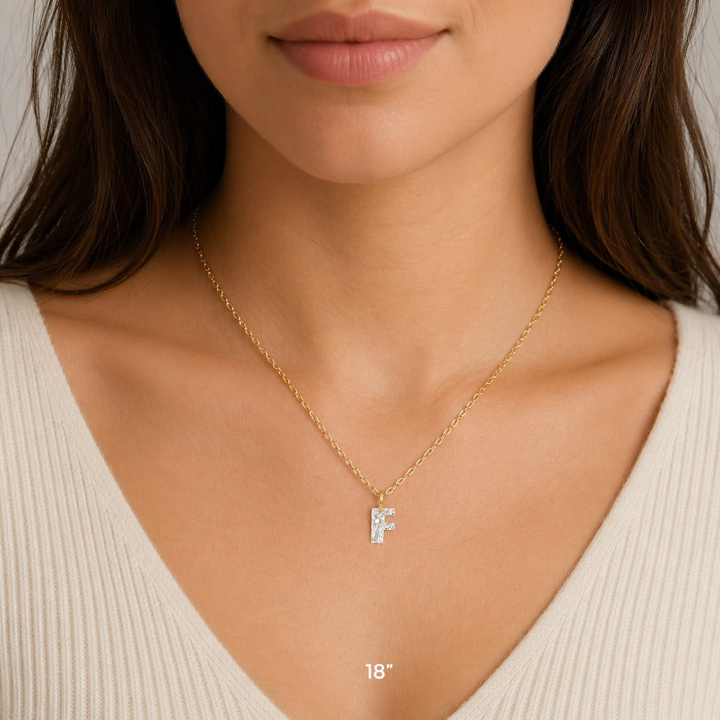 Lab-Grown Diamond Initial Charm