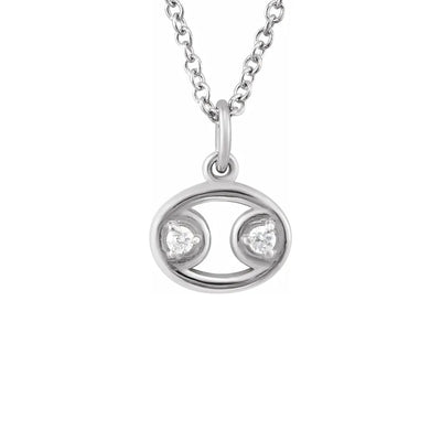 GEMMA ♦ CANCER Zodiac Symbol Charm