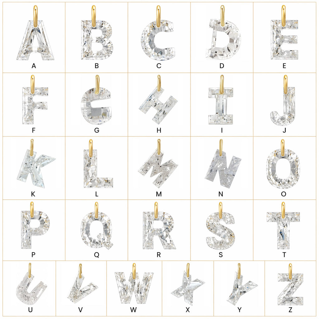 Lab-Grown Diamond Initial Charm