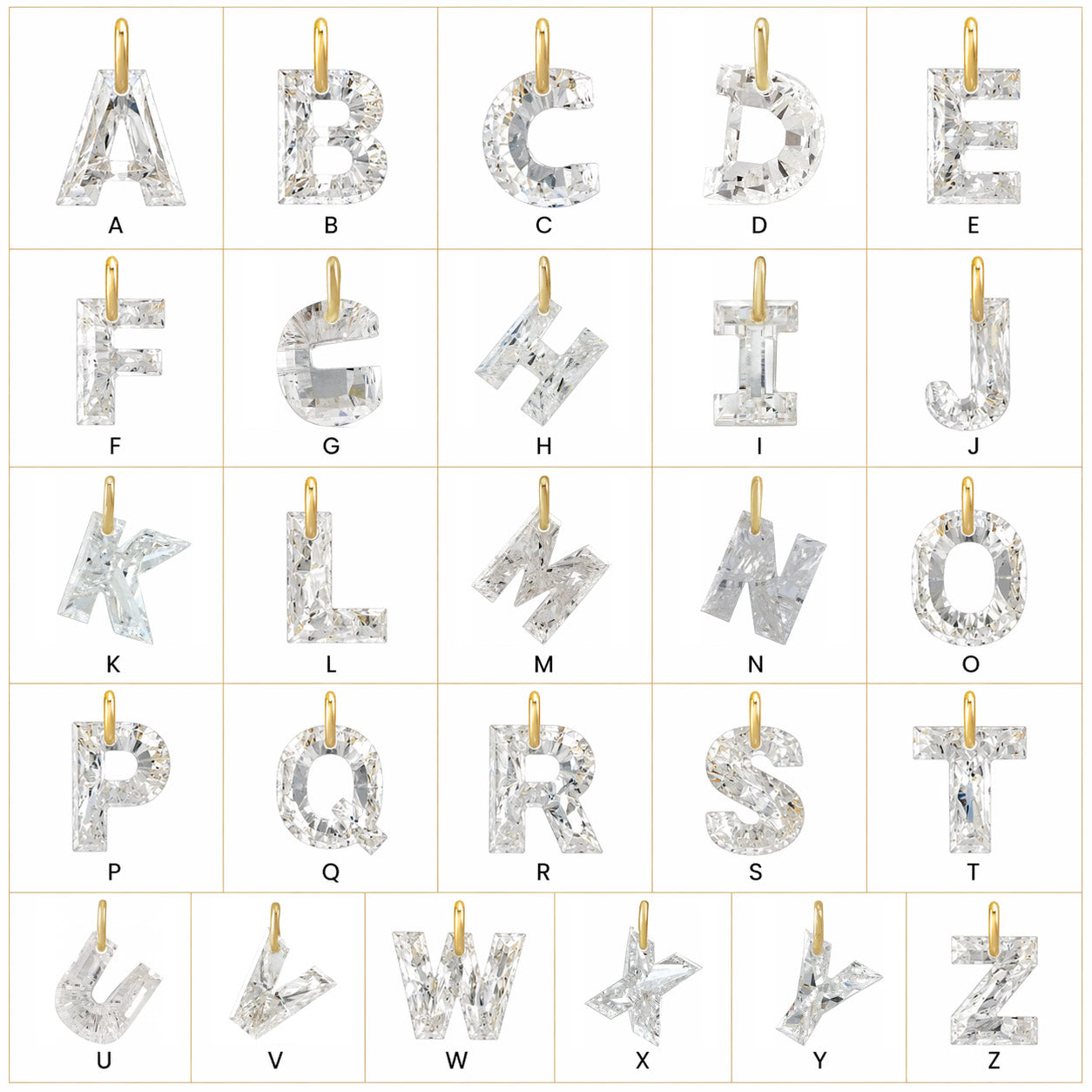 Lab-Grown Diamond Initial Charm