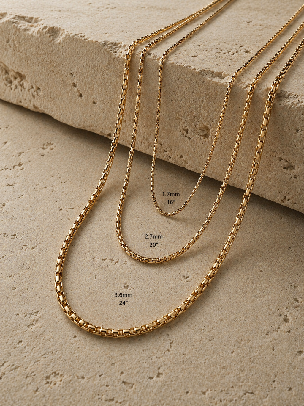 Heritage Box Chain ♢ Slim (1.7mm)