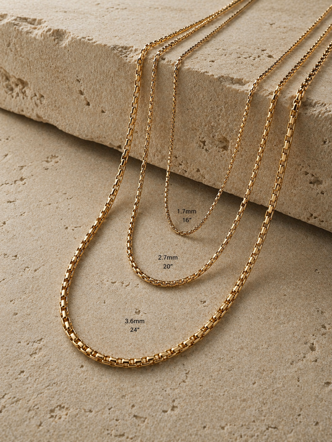 Heritage Box Chain ♢ Slim (1.7mm)
