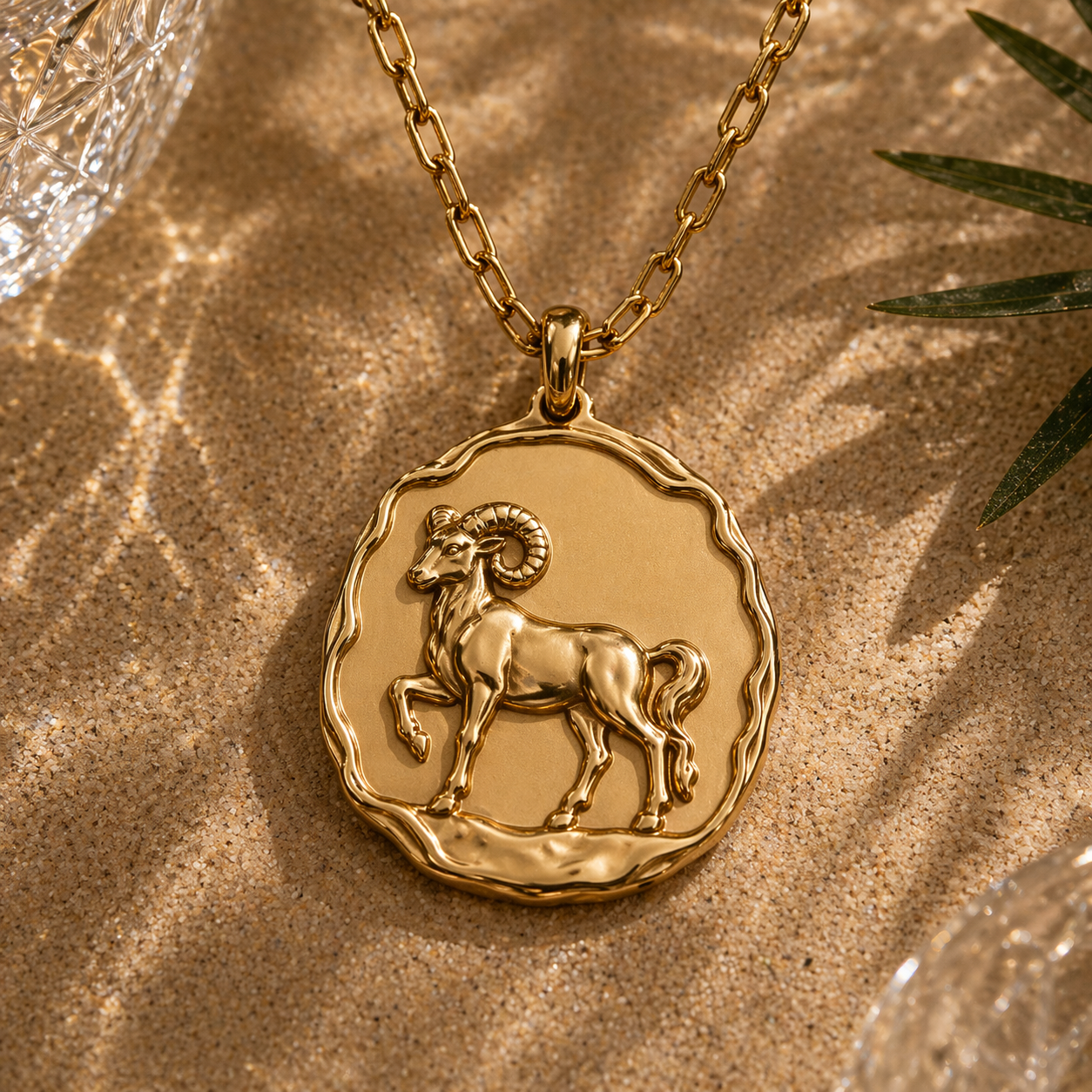 ARIES ⟡ Vintage Zodiac Coin Medallion