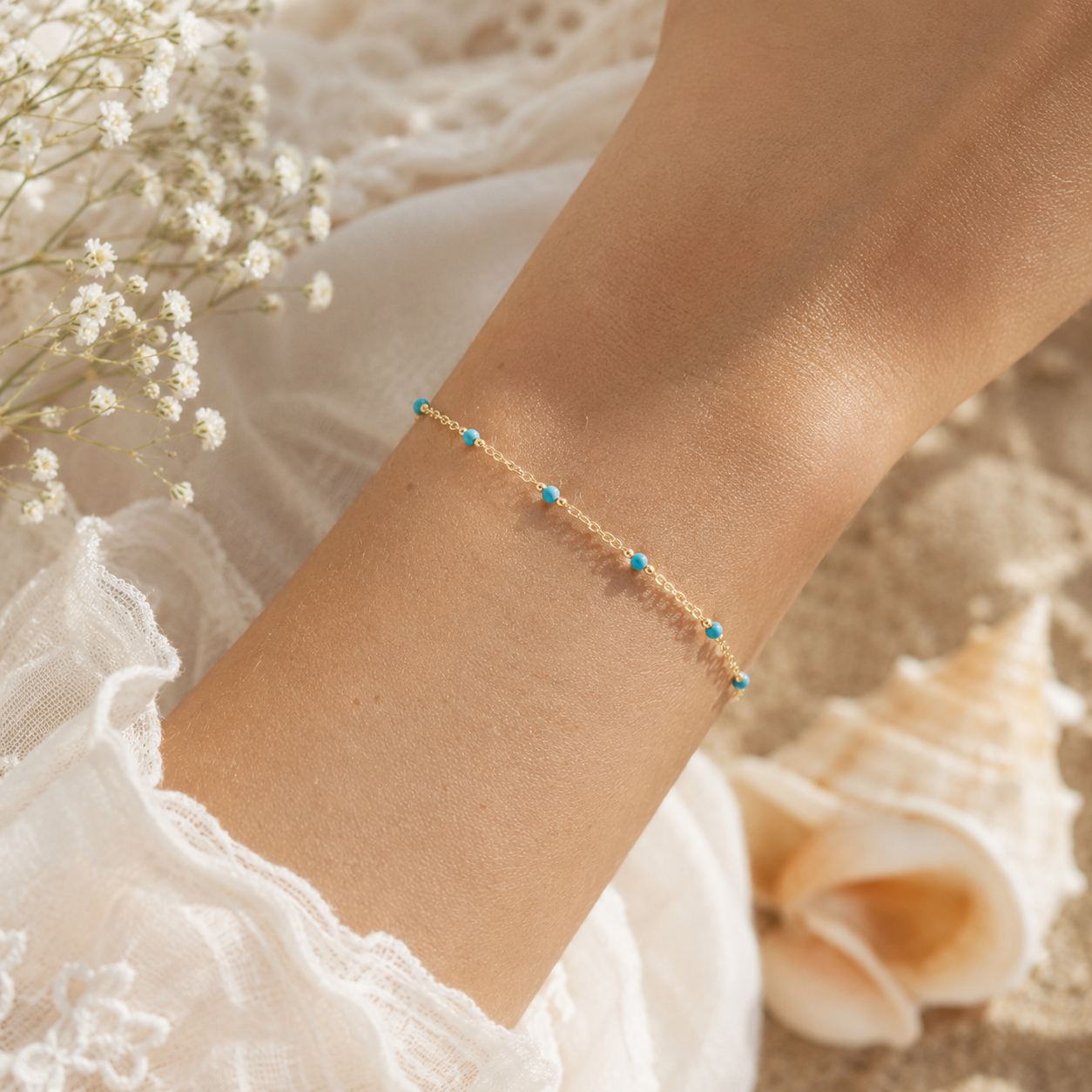 The Celeste Bracelet ⬩ Turquoise