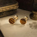 Signature Studs ⬩ Tiger Eye