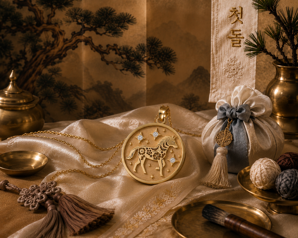 Horse (馬) Lunar Zodiac Medallion
