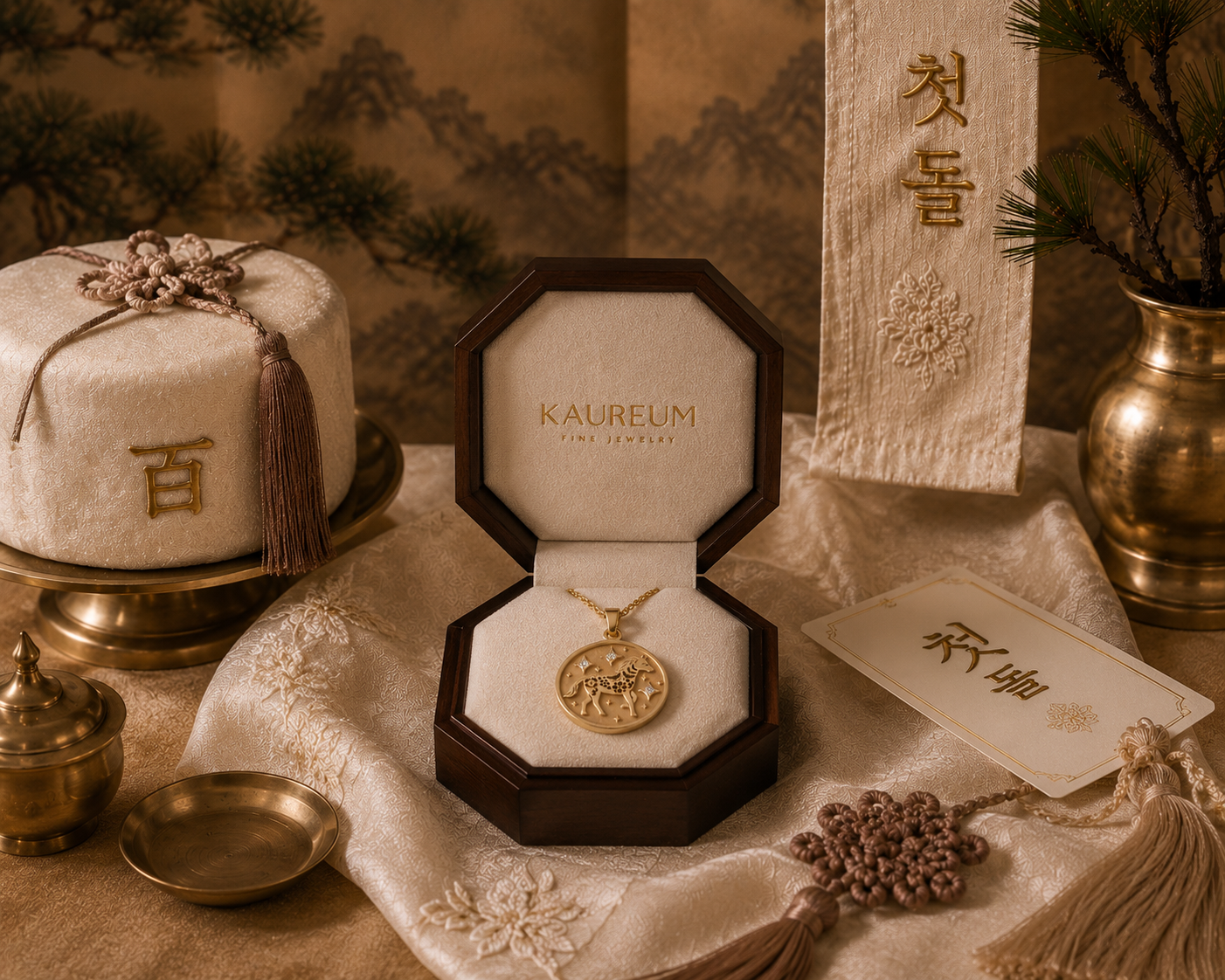 Horse (馬) Lunar Zodiac Medallion