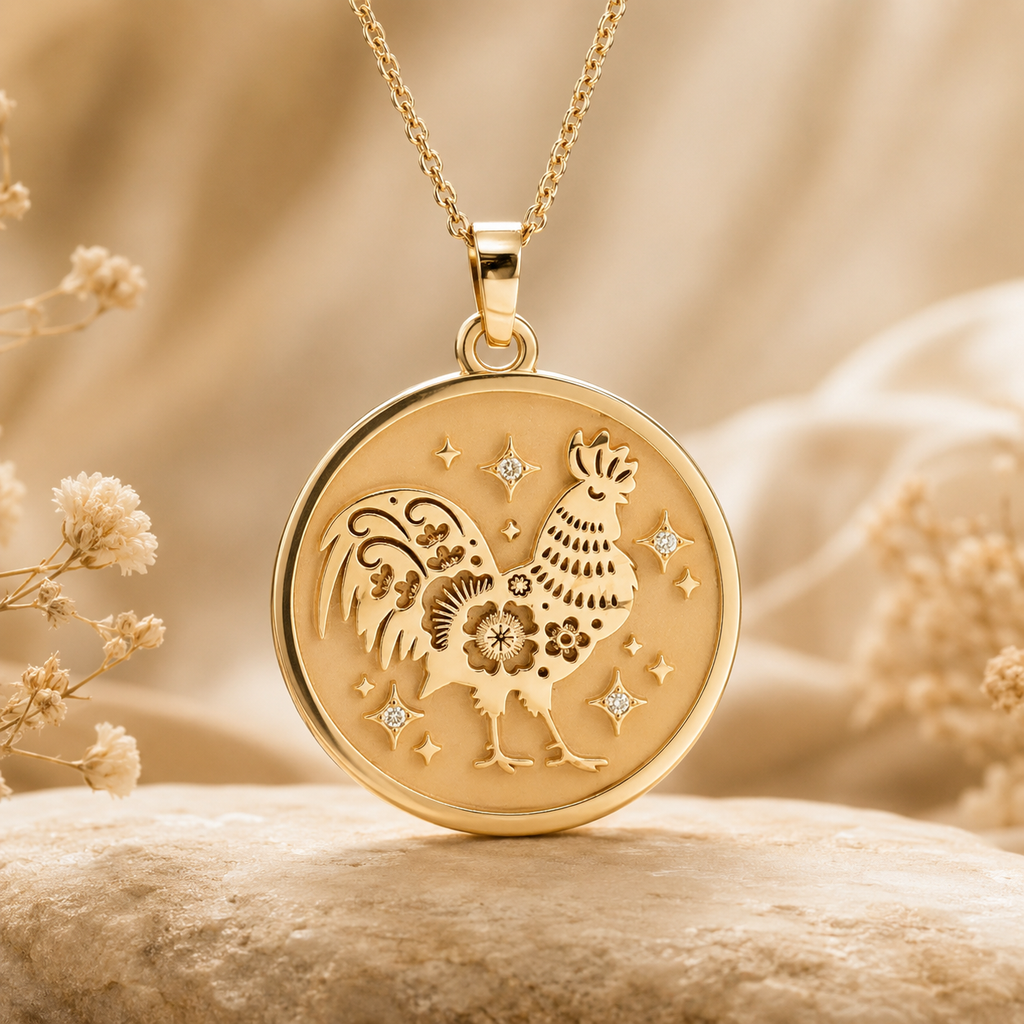Rooster (雞) Lunar Zodiac Medallion