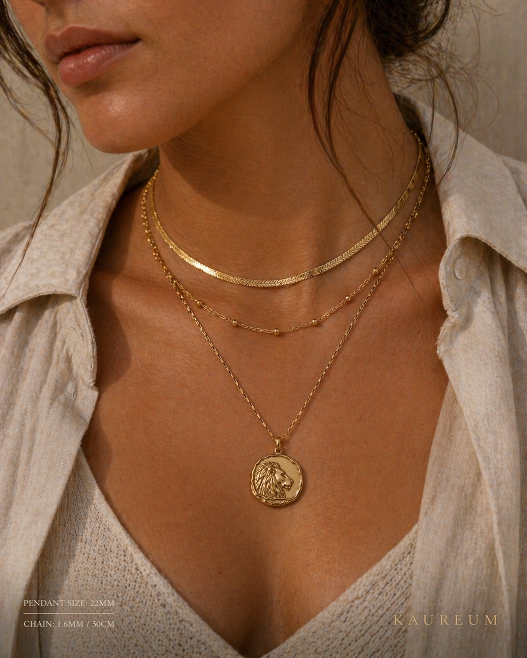 LEO ⟡ Vintage Zodiac Coin Medallion