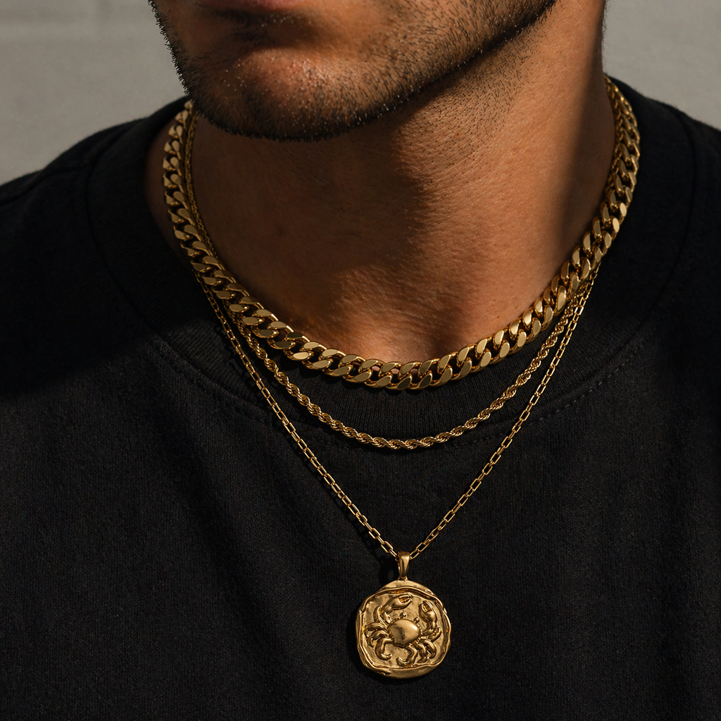 CANCER ⟡ Vintage Zodiac Coin Medallion