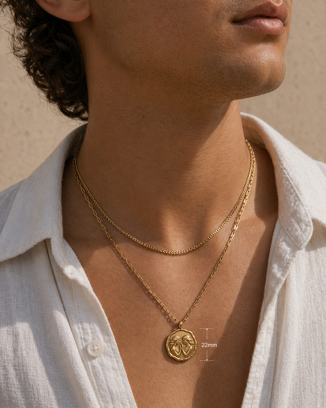 GEMINI ⟡ Vintage Zodiac Coin Medallion