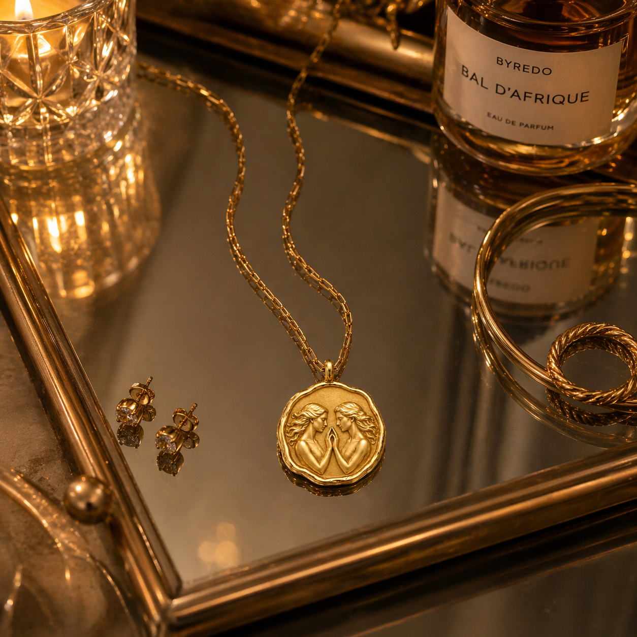 GEMINI ⟡ Vintage Zodiac Coin Medallion