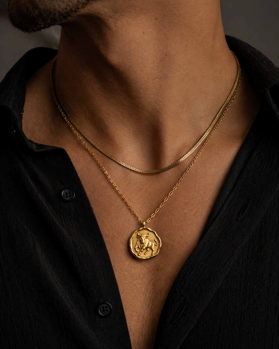 TAURUS ⟡ Vintage Zodiac Coin Medallion