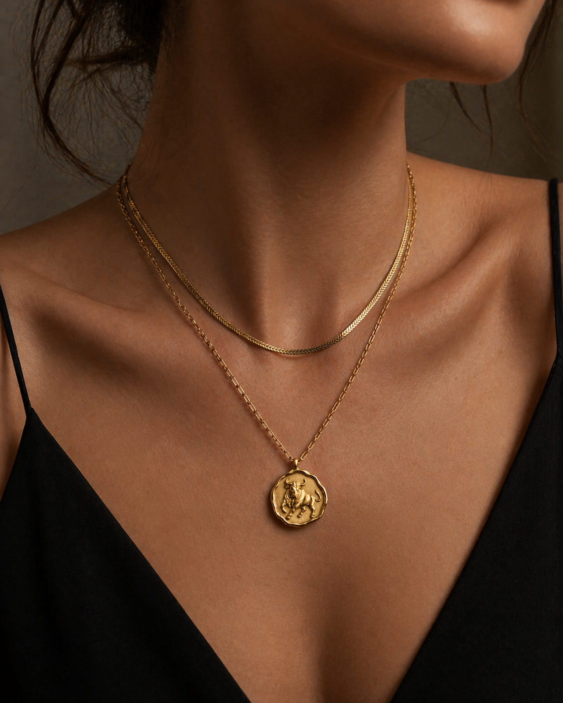 TAURUS ⟡ Vintage Zodiac Coin Medallion