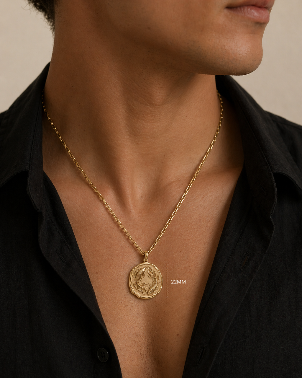 PISCES ⟡ Vintage Zodiac Coin Medallion