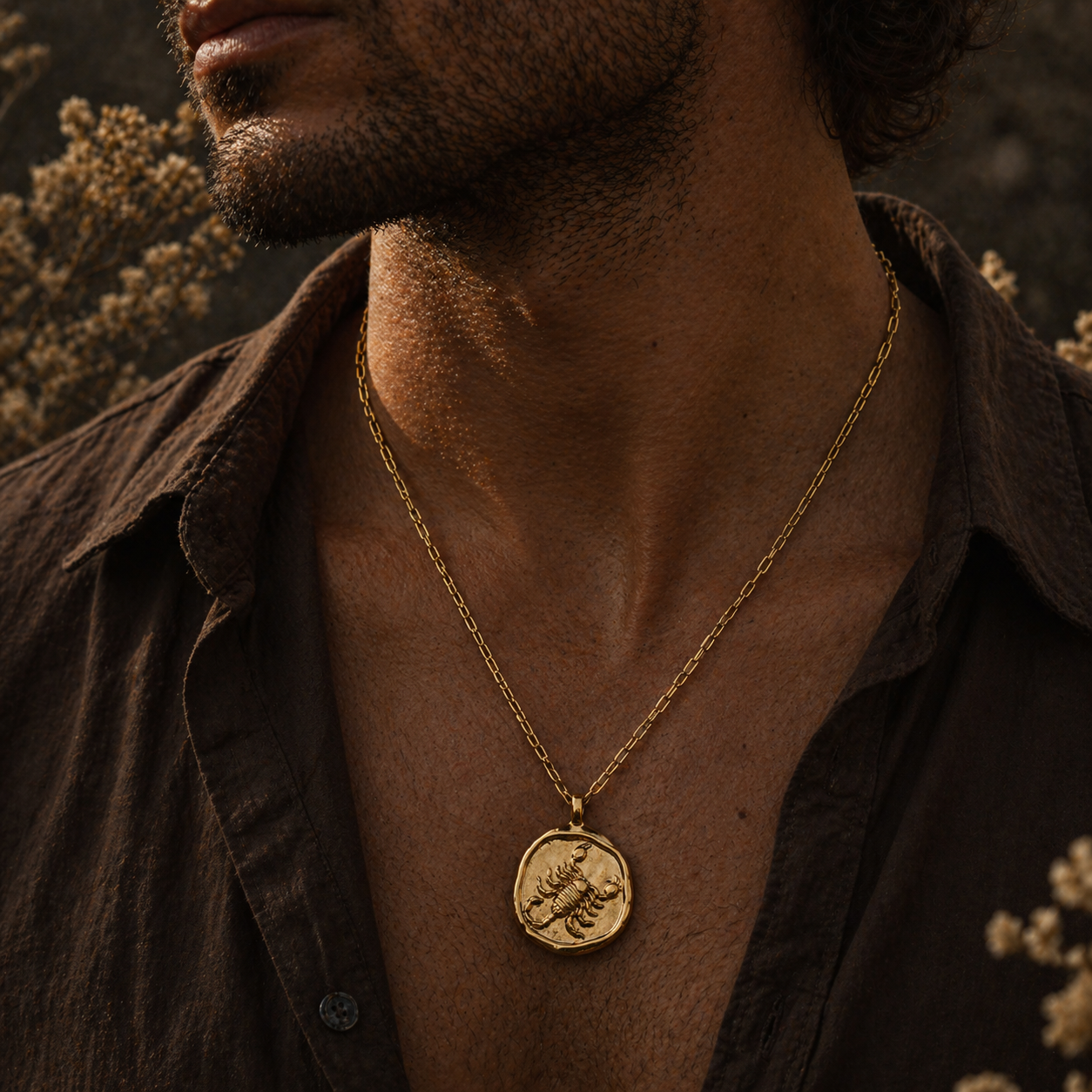 SCORPIO ⟡ Vintage Zodiac Coin Medallion