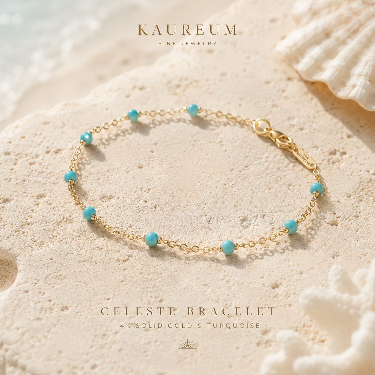 The Celeste Bracelet ⬩ Turquoise