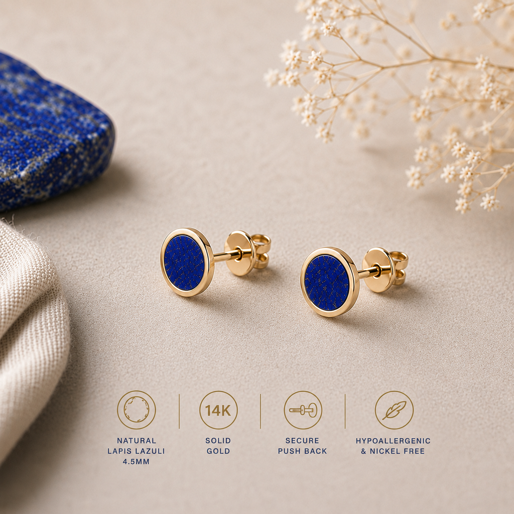 Signature Studs ⬩ Lapis Lazuli