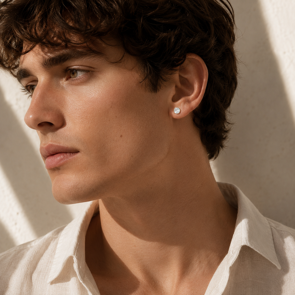 Signature Studs ⬩ Mother of Pearl