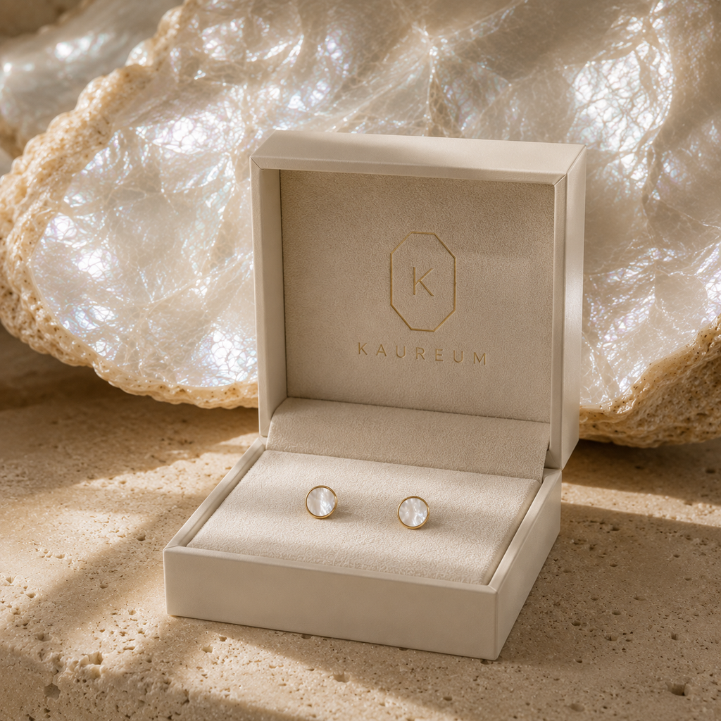 Signature Studs ⬩ Mother of Pearl