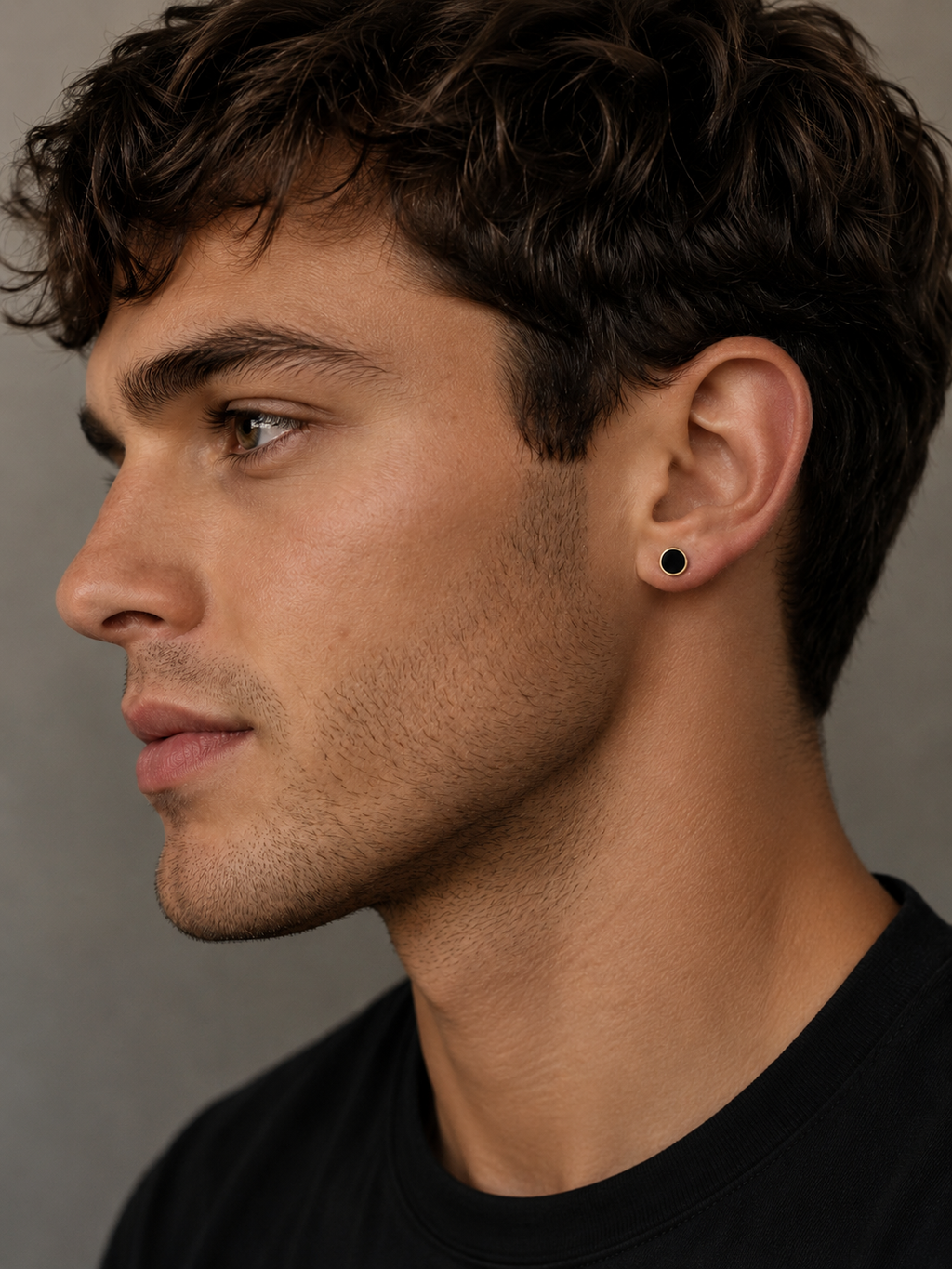 Signature Studs ⬩ Black Onyx