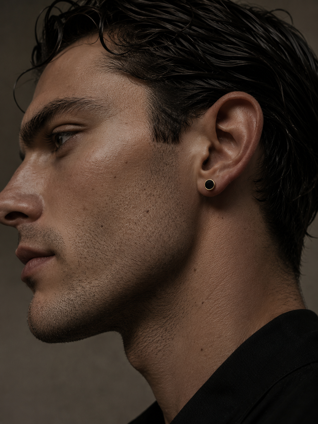 Signature Studs ⬩ Black Onyx