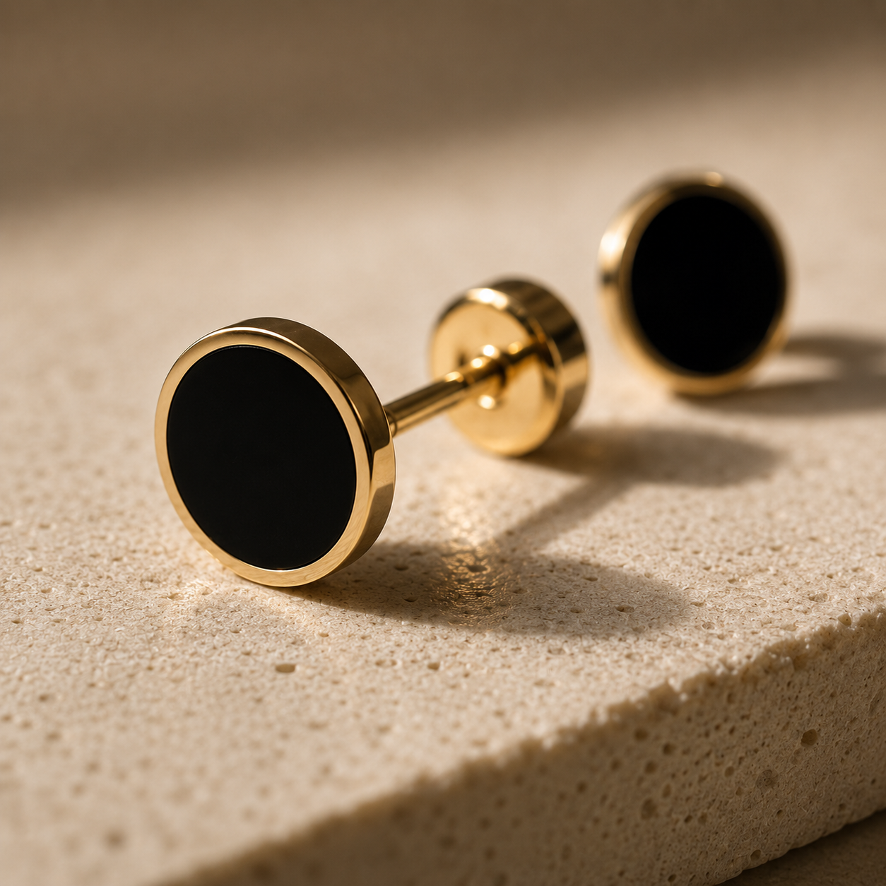 Signature Studs ⬩ Black Onyx