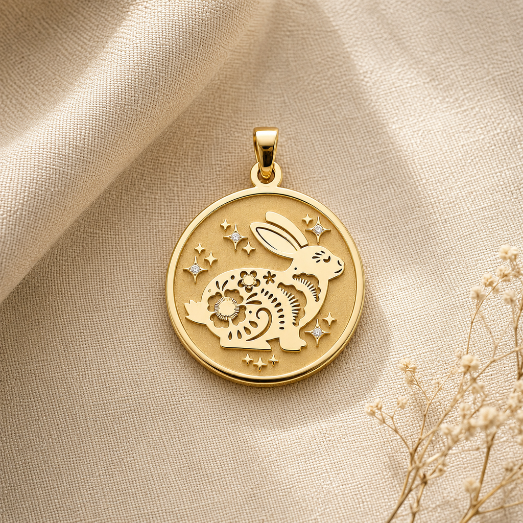 Rabbit (兔) Lunar Zodiac Medallion