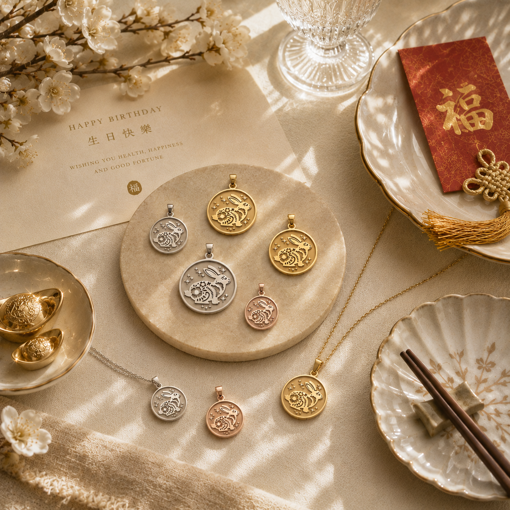 Rabbit (兔) Lunar Zodiac Medallion