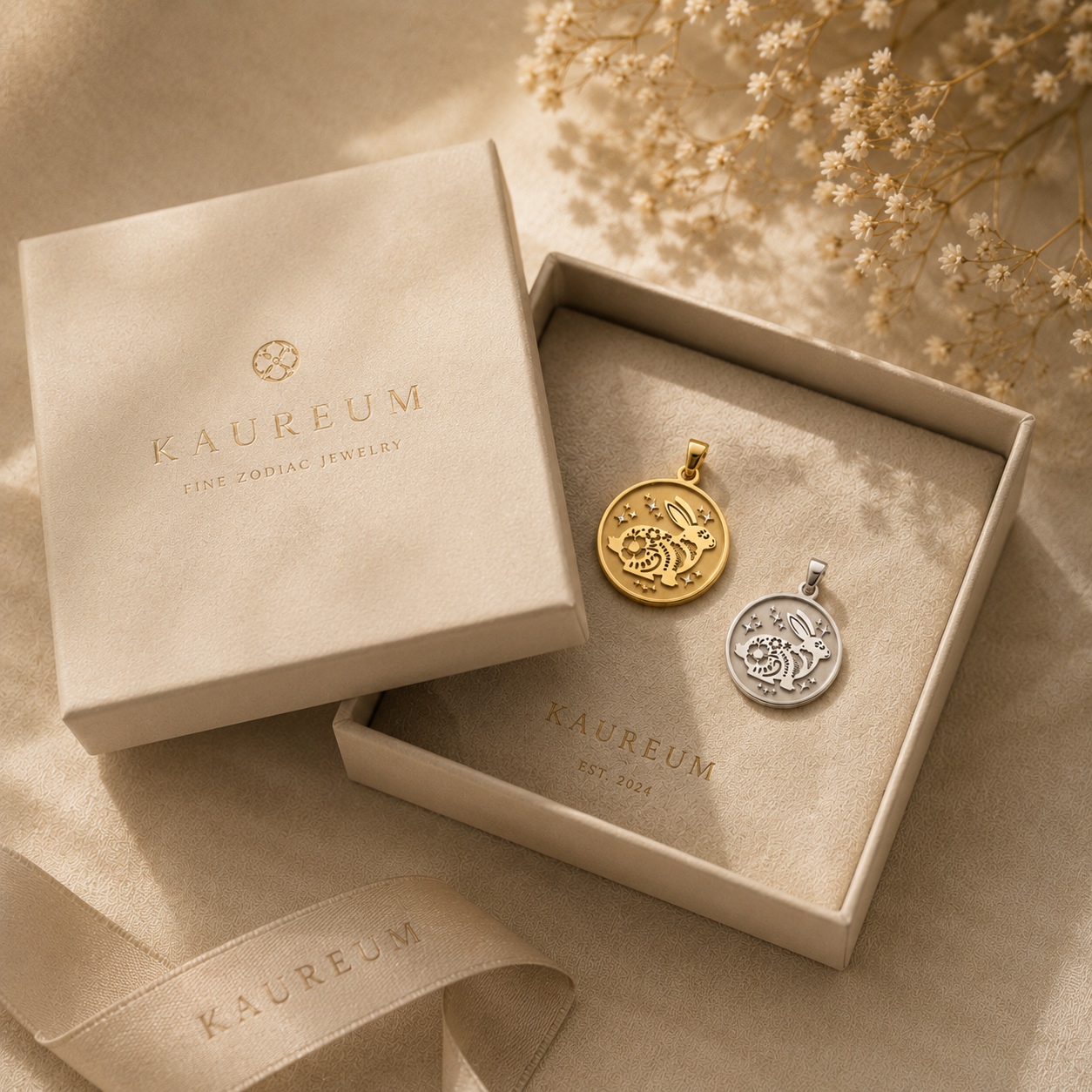 Rabbit (兔) Lunar Zodiac Medallion