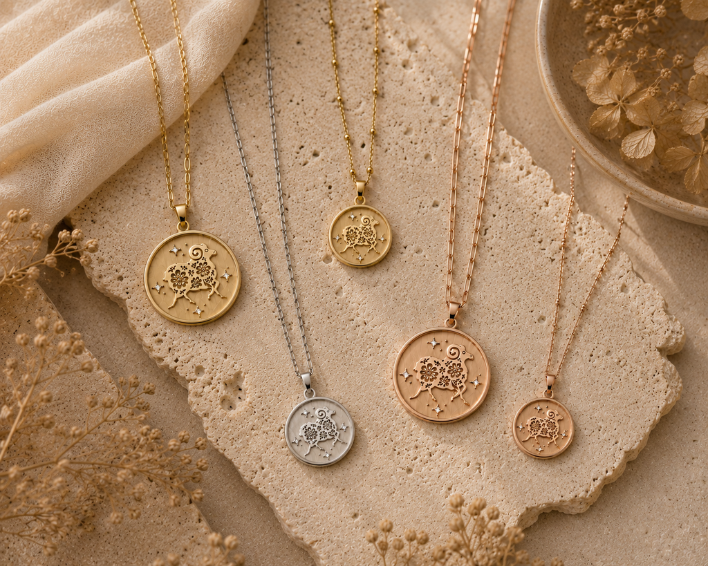 Ram (羊 ) Lunar Zodiac Medallion