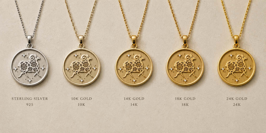 Ram (羊 ) Lunar Zodiac Medallion