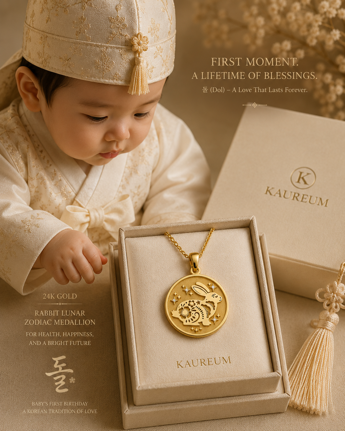 Rabbit (兔) Lunar Zodiac Medallion