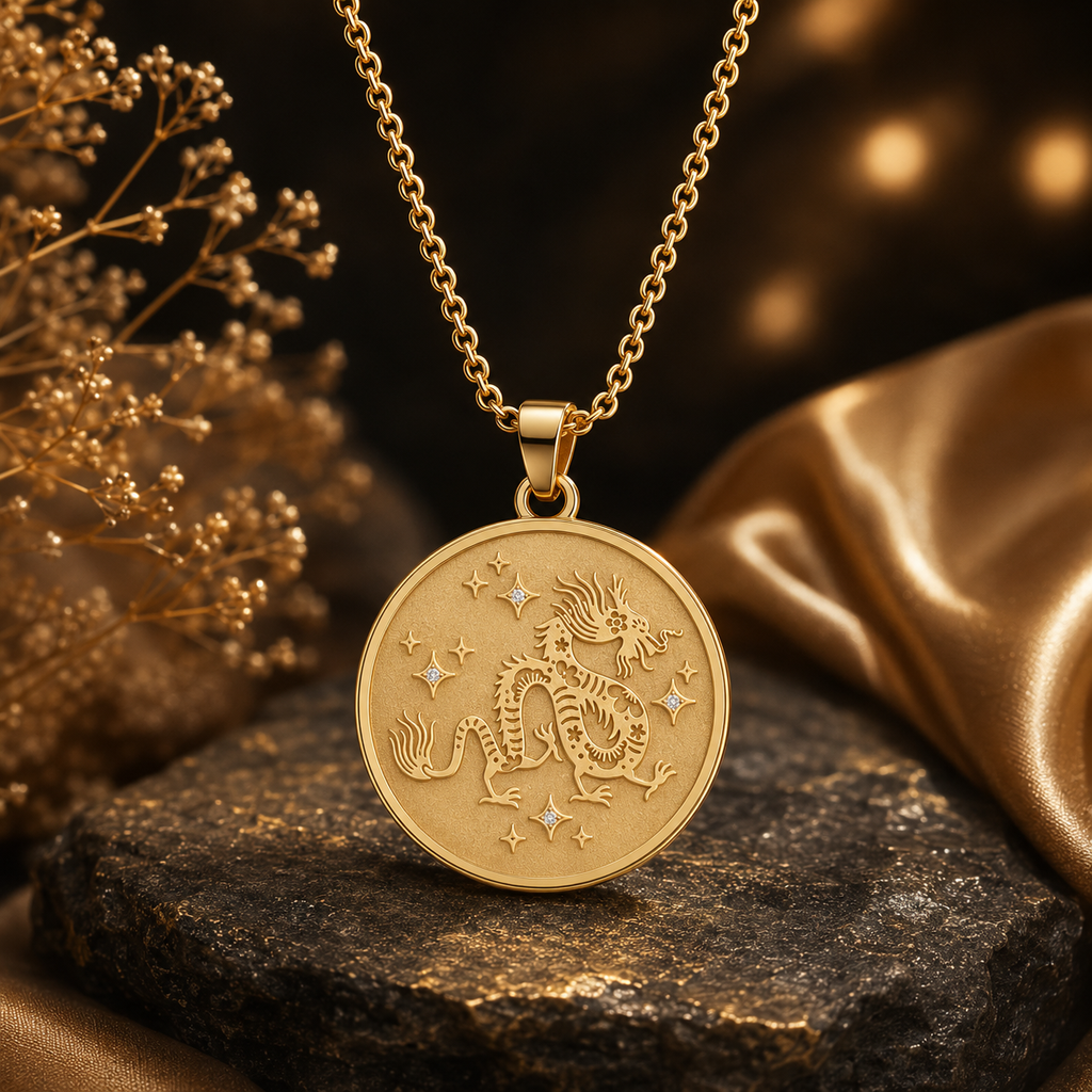 Dragon (龍) Lunar Zodiac Medallion