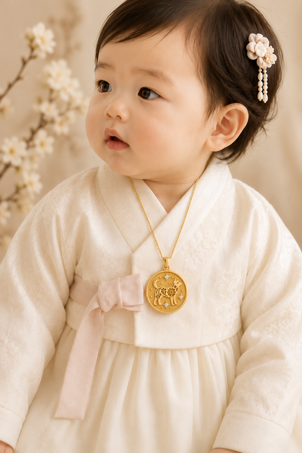 Dog (狗) Lunar Zodiac Medallion