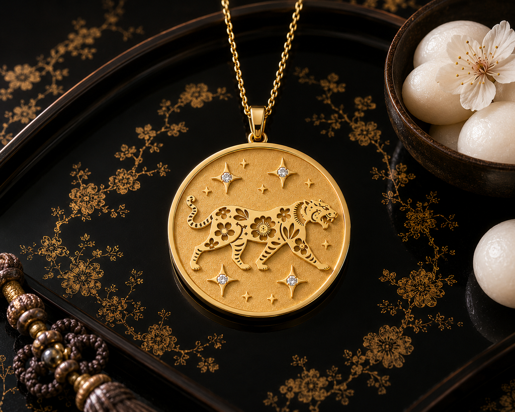 Tiger (虎) Lunar Zodiac Medallion